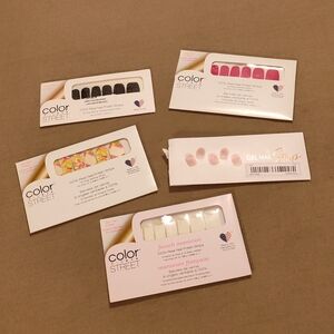 NEW! 4Color Street Nail Polish Strips Set